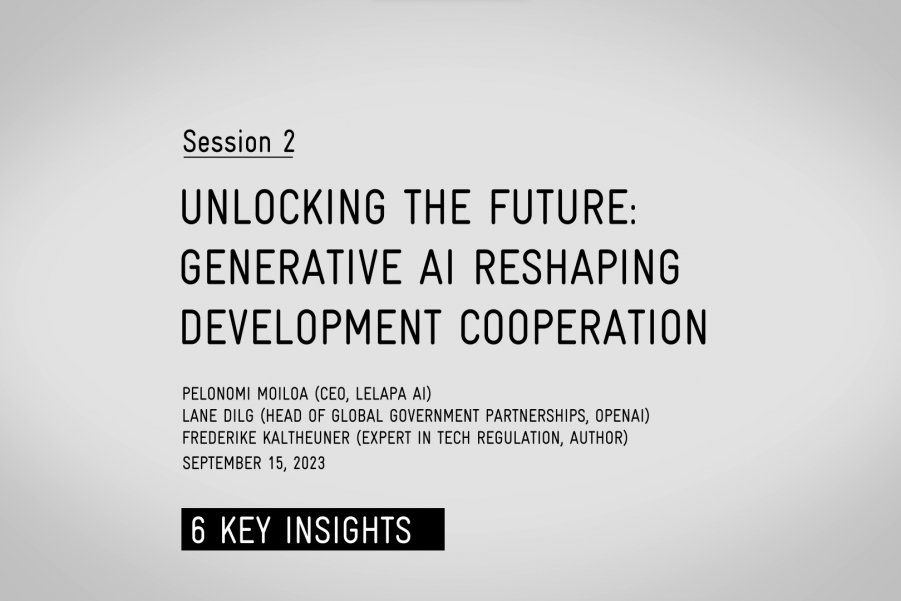 Generative AI Talk Series Session 2 – Unlocking the Future: Generative AI Reshaping Development Cooperation